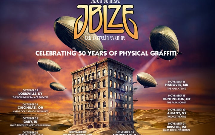 Jason Bonham’s Led Zeppelin Evening  Announces More Shows Celebrating the  50th Anniversary of Physical Graffiti